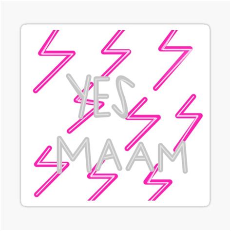 Yes Maam Lightening Sticker By Annakatherine26 Redbubble