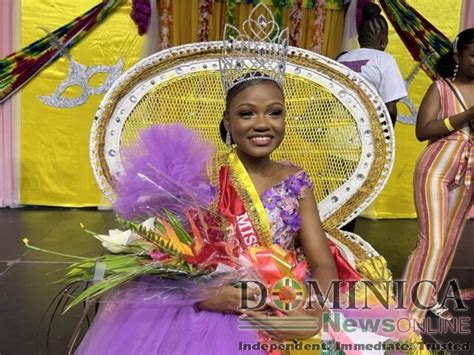 Kenisha Antoine Of Castle Bruce Secondary School Is Miss Teen Dominica