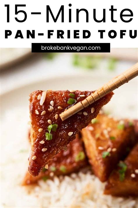 Crispy Pan Fried Tofu Recipe In 15 Minutes