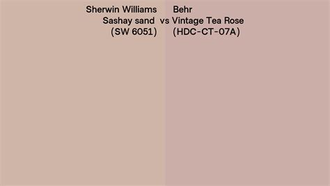 Sherwin Williams Sashay Sand SW 6051 Vs Behr Vintage Tea Rose HDC CT