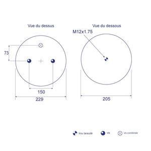 Coussin D Air T Mpw Piston Composite Pour Essieu Schmitz