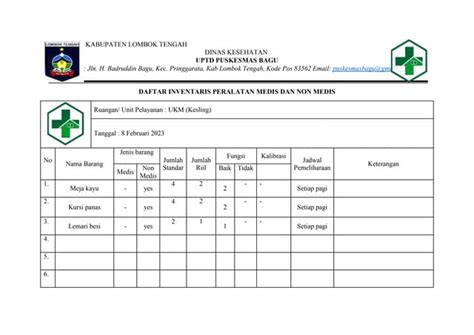 Kartu Inventaris Ruangan Okdocx