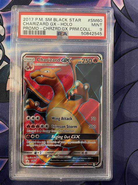 Charizard GX SM60 Full Art Black Star Promo Premium Collection PSA 9