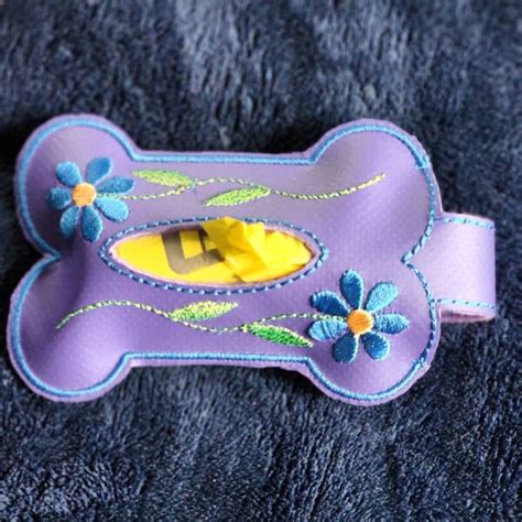 Digital Download Dog Waste Bag Holder With Daisy Design Dog Waste Bag