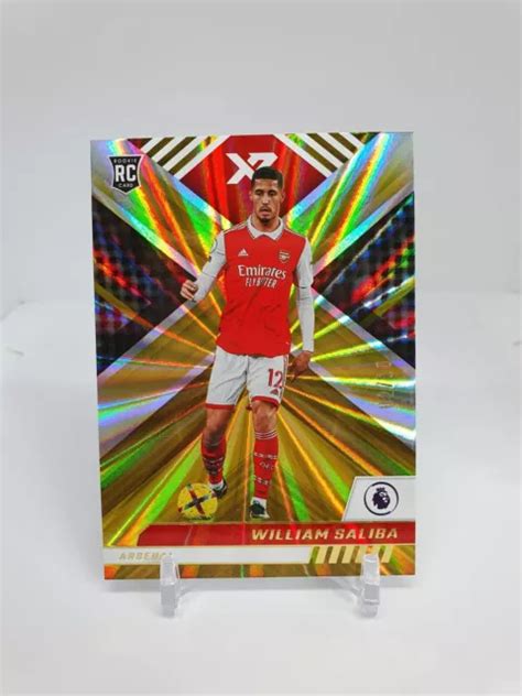 2022 23 Panini Chronicles Premier League William Saliba Gold 10 Rookie