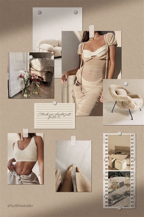 Realistic Mood Board Mockups PSD Fashion Editorial Layout Mood Board