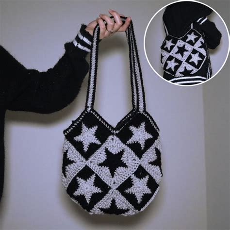 Star Granny Square Bag Crochet Square Patterns Crochet Shop Crochet