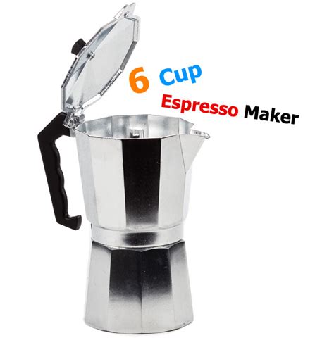 6 Cup Aluminum Espresso Maker Stovetop Espresso Coffee Maker And Pot