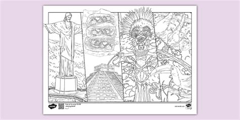 South America Colouring Sheet L Enseignant A Fait Twinkl