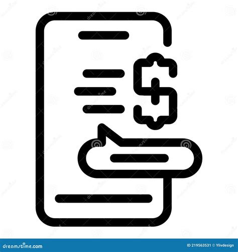 Financial Assistance Icon Outline Style Stock Vector Illustration Of