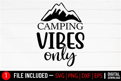 Camping Vibes Only Camping Svg Graphic By Svg Zone · Creative Fabrica