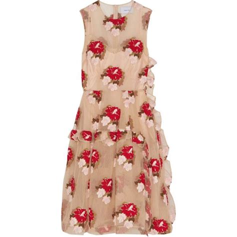 Simone Rocha Embroidered Tulle Dress Tulle Slip Dress Embroidered