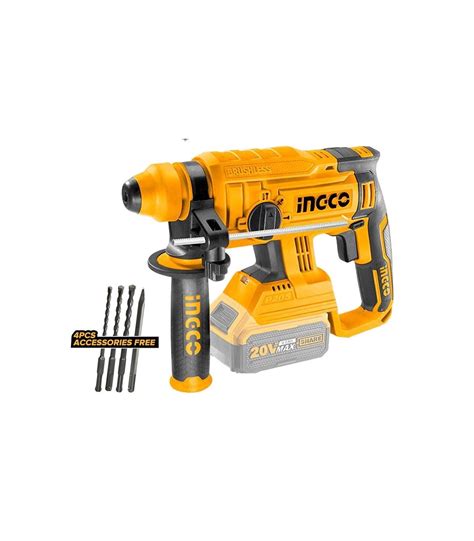 Ingco Crhli2201 20v Lithium Ion Cordless Rotary Hammer Drill Bare