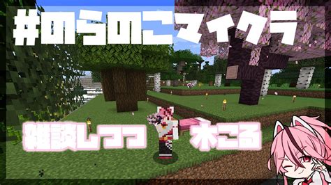 【minecraft のらのこマイクラ】初見さん大歓迎 雑談しつつ木こる！【新人vtuber桜乃とうか】 Youtube