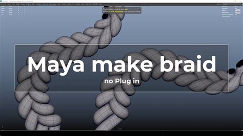 Maya Make Braid Youtube