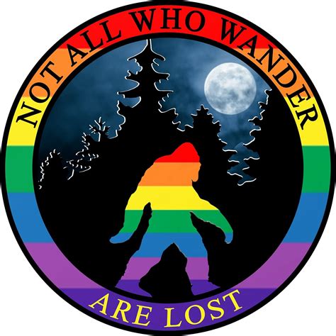 LGBT Bigfoot Gay Pride Flag Bumper Sticker Not All India Ubuy