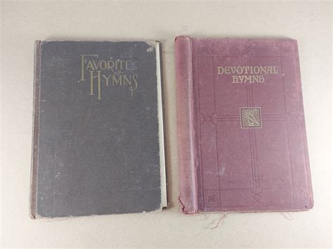 Vintage Hymnal Book Covers Set of 2 With Spines Intact for - Etsy