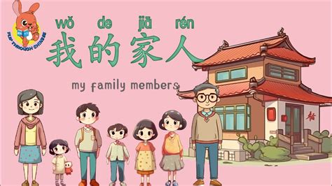 家庭成员(我的家人) | My family members in Chinese | 学中文 | Learning Chinese ...