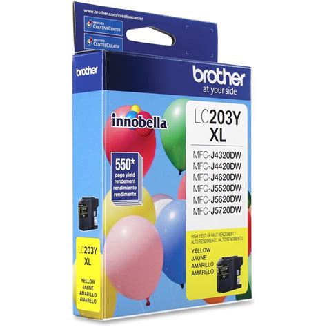 Brother Genuine Innobella LC203Y High Yield Yellow Ink Cartridge Ink