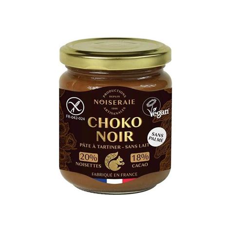 Pate A Tartiner Choco Noir Sans Lait G Noiseraie Chez Etik Bio