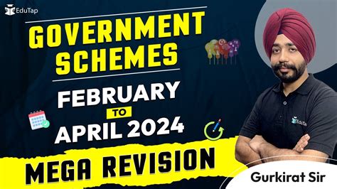 Government Schemes Preparation 2024 Important Govt Schemes Revision