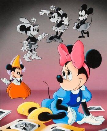 An Image Of Mickey Mouse And Other Cartoon Characters