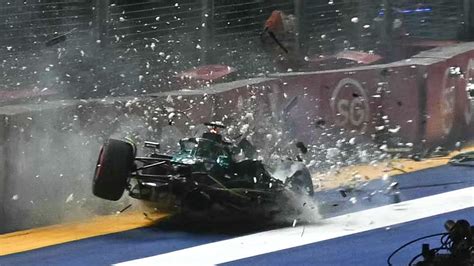 F Singapore Grand Prix Carlos Sainz Wins George Russell Crash Liam