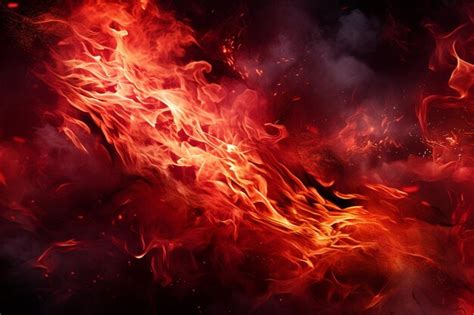 Premium Photo Fire Flames Burning Red Hot Sparks
