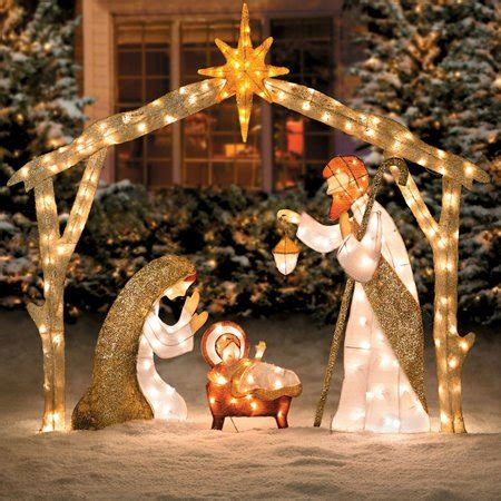 Nativity Scene Lighted Yard Displays | Christmas Wikii