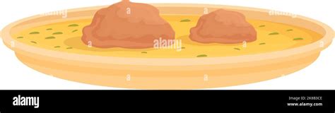 Romanian Soup Icon Cartoon Vector National Country Great Union Stock