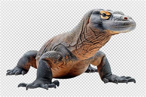 Premium PSD Komodo Dragon Isolated On Transparent Background