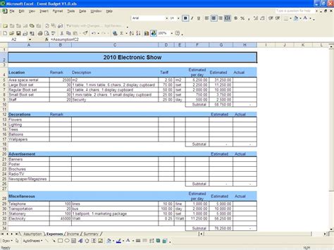 Monthly Expense Spreadsheet Template Spreadsheet Templates for Business ...