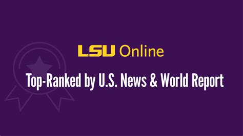 Programs Top Ranked By U S News World Report Lsu Online