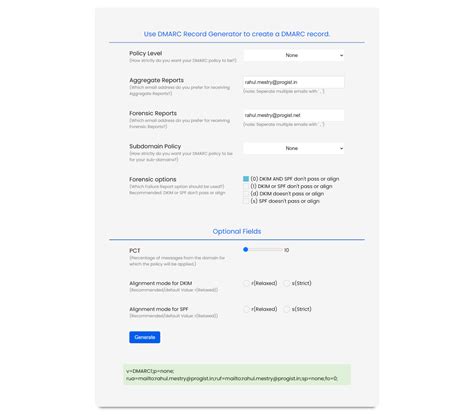 What does a DMARC record look like and how do I generate it? - Progist ...