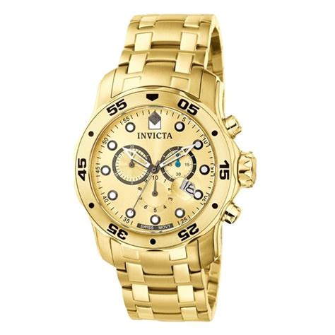 Relogio Invicta Pro Driver Dourado Masculino 0074 Pontofrio