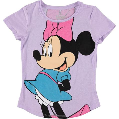 Disney Minnie Mouse Girls Short Sleeve T Shirt Front And Back Print Sizes 4 16