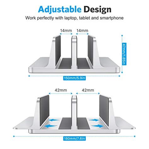 Ripley SOPORTE VERTICAL PARA PORTÁTIL OMOTON DOBLE SOPORTE DE