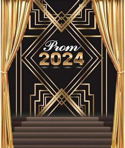 Black And Gold Prom Backdrop For Photography Prom 2024