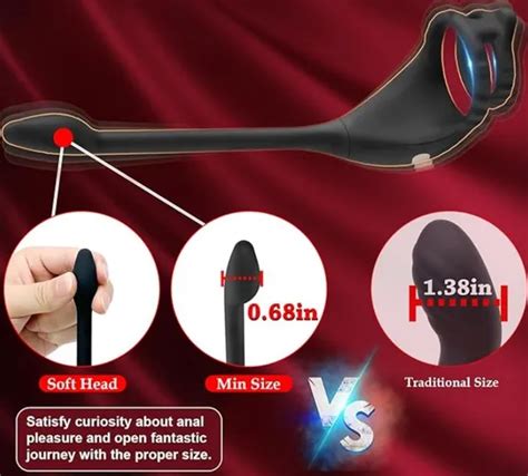 Vibrating Cock Ring Anal Butt Plug Prostate Massager Penis Ring Male Vibrators For Men Pleasure