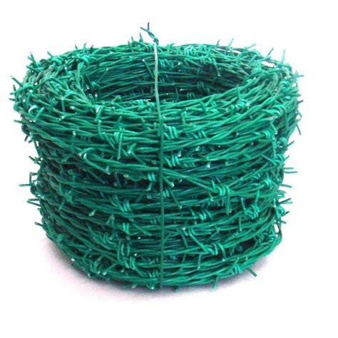 Iron Pvc Coated Barbed Wire Rs Roll Js Safety First Id