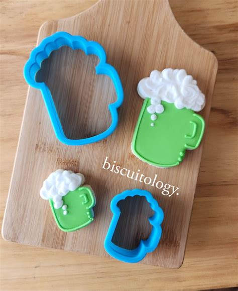 Green Beer Cookie Cutter Fondant Cutter Clay Cutter Etsy