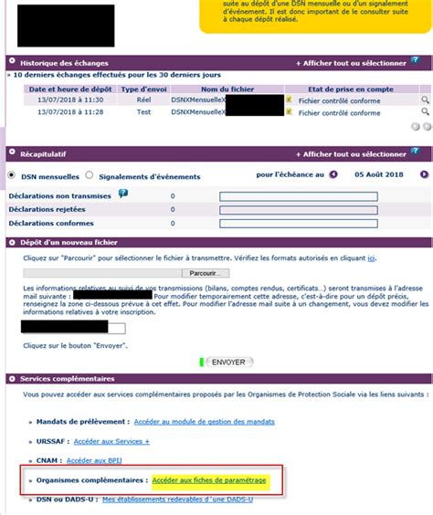 Récupérer une fiche de paramétrage DSN sur Net Entreprises dans EBP