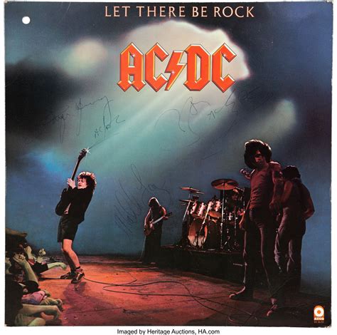 AC/DC Band-Signed Let There Be Rock Album (Atco SD36-151, 1977 ...