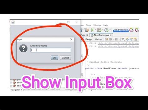 How Can You Create And Use An Input Dialog Box In Java Youtube