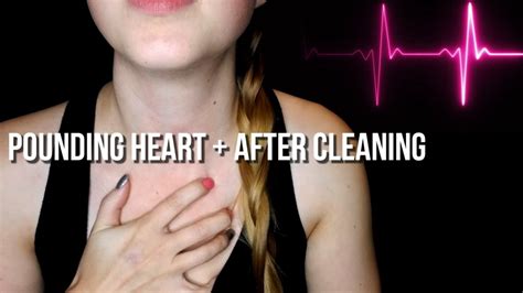 Female Breathing Heartbeat Relaxing Hand Visuals After Cleaning