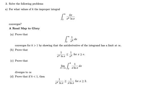 Solved Solve The Following Problems For What Values Of K Does The