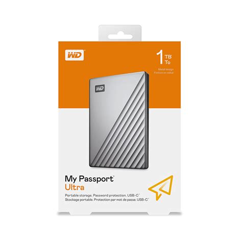 Ổ Cứng Di động Wd My Passport Ultra Silver 1tb 25 Inch Wdbc3c0010bsl Wesn