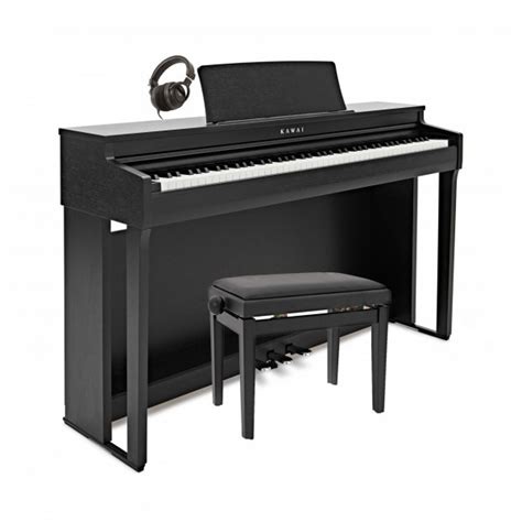 Kawai Cn Digital Piano Package Satin Black Gear Music