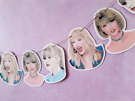 Taylor Swift Printable Wall Art Decor Taylor Swift Birthday Etsy