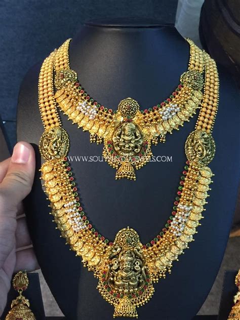 Complete Gold Bridal Temple Jewellery Set South India Jewels